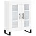 Credenza Bianca 69,5x34x180 cm in Legno Multistrato - Foto miniatura 7