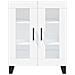 Credenza Bianca 69,5x34x180 cm in Legno Multistrato - Foto miniatura 8