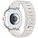 Cinturino Compatibile Con Samsung Galaxy Watch8, Silicone Magnetico Con Chiusura In Acciaio Inossidabile 316, Design Confortevole E Regolabile White - Foto miniatura 3