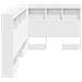 Testata contenitore con testiera Bianco 80 cm Legno multistrato - Foto miniatura 6