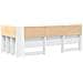 Testata contenitore con testiera Bianco 80 cm Legno multistrato - Foto miniatura 7