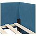 Cornice del letto ad angolo Altro con testiera Blu 100 x 200 cm - Foto miniatura 8