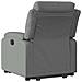 Poltrona Alzapersona Reclinabile Elettrica Grigio Scuro Tessuto - Foto miniatura 5