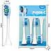 Testine Di Ricambio Per Spazzolino Elettrico Sonico - Confezione Da 8, Compatibili Con Philips Sonicare Hx369 Series Blue - Foto miniatura 2