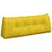 Cuscino per Schiena Giallo 140 x 24 x 50 cm Velluto - Foto miniatura 1