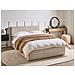 Letto Contenitore Bouclé Massognes 140 X 200 Cm Beige - Foto miniatura 1