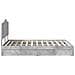 Letto con Contenitore con testiera Grigio cemento 150 x 200 cm - Foto miniatura 9