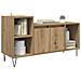 Mobile TV Rovere artigianale 100 x 35 x 55 cm Legno multistrato - Foto miniatura 3