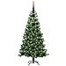 Albero di Natale con 150 LED con supporto Verde 120 cm PVC - Foto miniatura 3