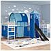 Struttura del letto loft per bambini Bianco e Blu 90 x 200 cm - Foto miniatura 3
