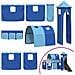 Struttura del letto loft per bambini Bianco e Blu 90 x 200 cm - Foto miniatura 7
