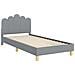 Struttura letto bambini con testata Grigio chiaro 90 x 190 cm - Foto miniatura 4