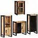 Set di mobili per il bagno 4 pcs Legno di Mango Massello - Foto miniatura 2