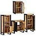 Set di mobili per il bagno 4 pcs Legno di Mango Massello - Foto miniatura 4