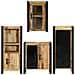 Set di mobili per il bagno 4 pcs Legno di Mango Massello - Foto miniatura 9