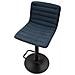 Set Di 2 Sgabelli Alti Vkh445-nero-metallo-43x49,5x85,5 Cm - Foto miniatura 4