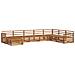 Set divani 8 pcs Naturale Legno di Acacia Massello - Foto miniatura 1