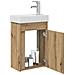 Mobile bagno con rubinetto Rovere Artigianale - Foto miniatura 3