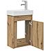 Mobile bagno con rubinetto Rovere Artigianale - Foto miniatura 4
