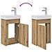 Mobile bagno con rubinetto Rovere Artigianale - Foto miniatura 9