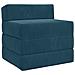 Divano Letto Pieghevole Blu 200 x 70 x 15 cm Velluto - Foto miniatura 1
