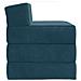 Divano Letto Pieghevole Blu 200 x 70 x 15 cm Velluto - Foto miniatura 4