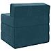 Divano Letto Pieghevole Blu 200 x 70 x 15 cm Velluto - Foto miniatura 5