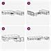 Set di divani da esterno 9 pcs Bianco e Crema 79 x 79 x 37 cm - Foto miniatura 7