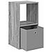 Comodino Grigio Sonoma 35 x 32 x 68,5 cm Legno multistrato - Foto miniatura 5