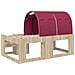 Letto con Tunnel 3 pz Rovere Sonoma e Rosso Legno multistrato - Foto miniatura 8
