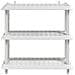 Unità di scaffalatura 3 livelli 100 x 40 x 96 cm PP Bianco - Foto miniatura 5
