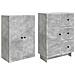 Set di armadi 2 pcs 66 x 34,5 x 90 cm Legno ingegnerizzato - Foto miniatura 3