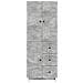 Set di armadi 2 pcs 66 x 34,5 x 90 cm Legno ingegnerizzato - Foto miniatura 4