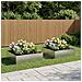 Vaso da giardino 2 pz Argento 80 x 80 x 30 cm Acciaio Inox - Foto miniatura 2