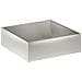 Vaso da giardino 2 pz Argento 80 x 80 x 30 cm Acciaio Inox - Foto miniatura 3