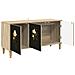 Mobile TV BREMEN 102 x 33 x 50 cm Sonoma Legno ingegnerizzato - Foto miniatura 3