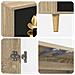 Mobile TV BREMEN 102 x 33 x 50 cm Sonoma Legno ingegnerizzato - Foto miniatura 6