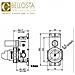 Corpo Incasso Miscelatore Vasca Doccia Con Deviatore Bellosta 104002 - Cromo 2 Uscite A Magazzino - Foto miniatura 1