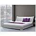 Letto Matrimoniale Moderno In Tessuto Grigio 180x200cm Nantes - Foto miniatura 2