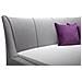 Letto Matrimoniale Moderno In Tessuto Grigio 180x200cm Nantes - Foto miniatura 7