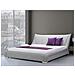 Letto Matrimoniale Moderno In Tessuto Grigio 180x200cm Nantes - Foto miniatura 8