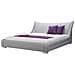 Letto Matrimoniale Moderno In Tessuto Grigio 180x200cm Nantes - Foto miniatura 9