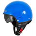 Casco Jet Demi Scooter Moto Omologato Ece 22 Visiera Parasole Blu L - Foto miniatura 3