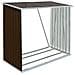 Capannone Da Giardino In Acciaio Zincato 163x83x154 Cm Marrone - Foto miniatura 1