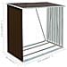 Capannone Da Giardino In Acciaio Zincato 163x83x154 Cm Marrone - Foto miniatura 5
