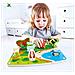 Farm Animal Puzzle & Play Puzzle Giochi In Legno, Multicolore, 5'' X 2'', E1454 - Foto miniatura 3