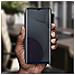 Custodia Samsung Galaxy A12 Sportellino Translucido Specchio Con Supporto Nero - Foto miniatura 2