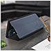 Custodia Samsung Galaxy A12 Sportellino Translucido Specchio Con Supporto Nero - Foto miniatura 3