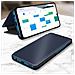 Custodia Samsung Galaxy A12 Sportellino Translucido Specchio Con Supporto Nero - Foto miniatura 4