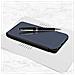 Custodia Samsung Galaxy A12 Sportellino Translucido Specchio Con Supporto Nero - Foto miniatura 5